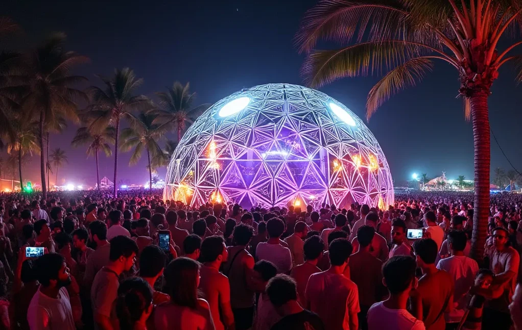Dome Activation at Sunburn Festival: Immersive Chill Zone & VR Experience in Goa